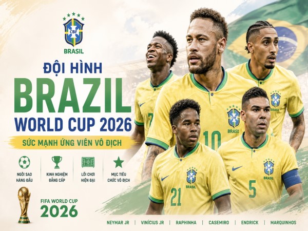 Đội hình Brazil World Cup 2026: Đánh giá sức mạnh mùa này