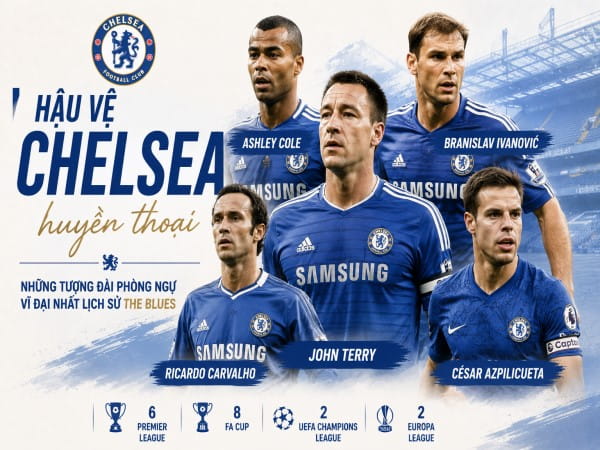 Hậu vệ Chelsea huyền thoại: Tượng đài lịch sử The Blues Hậu vệ Chelsea huyền thoại: Tượng đài lịch sử The Blues